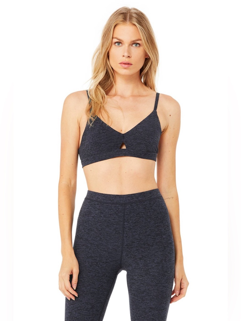 Alo Yoga Alosoft Lounge Bra Rich Navy Heather